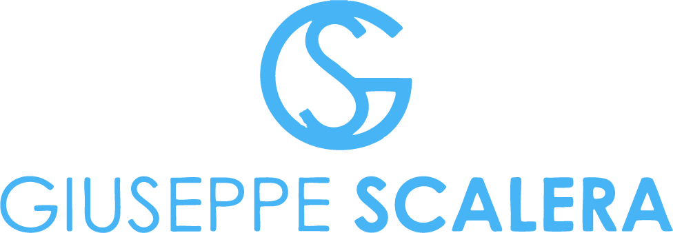 Logo blu con monogramma GS e nome